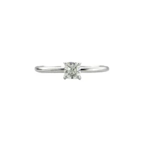 0.51CT Diamond Solitaire 18K Gold Ring - GIA certified