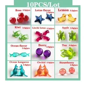 10Pcs/Lot Bath Oil Beads Floral Fragrance Bath Pearls SPA Massage Oil Essential Skin Repair Moisturizing Family Travel Supplies