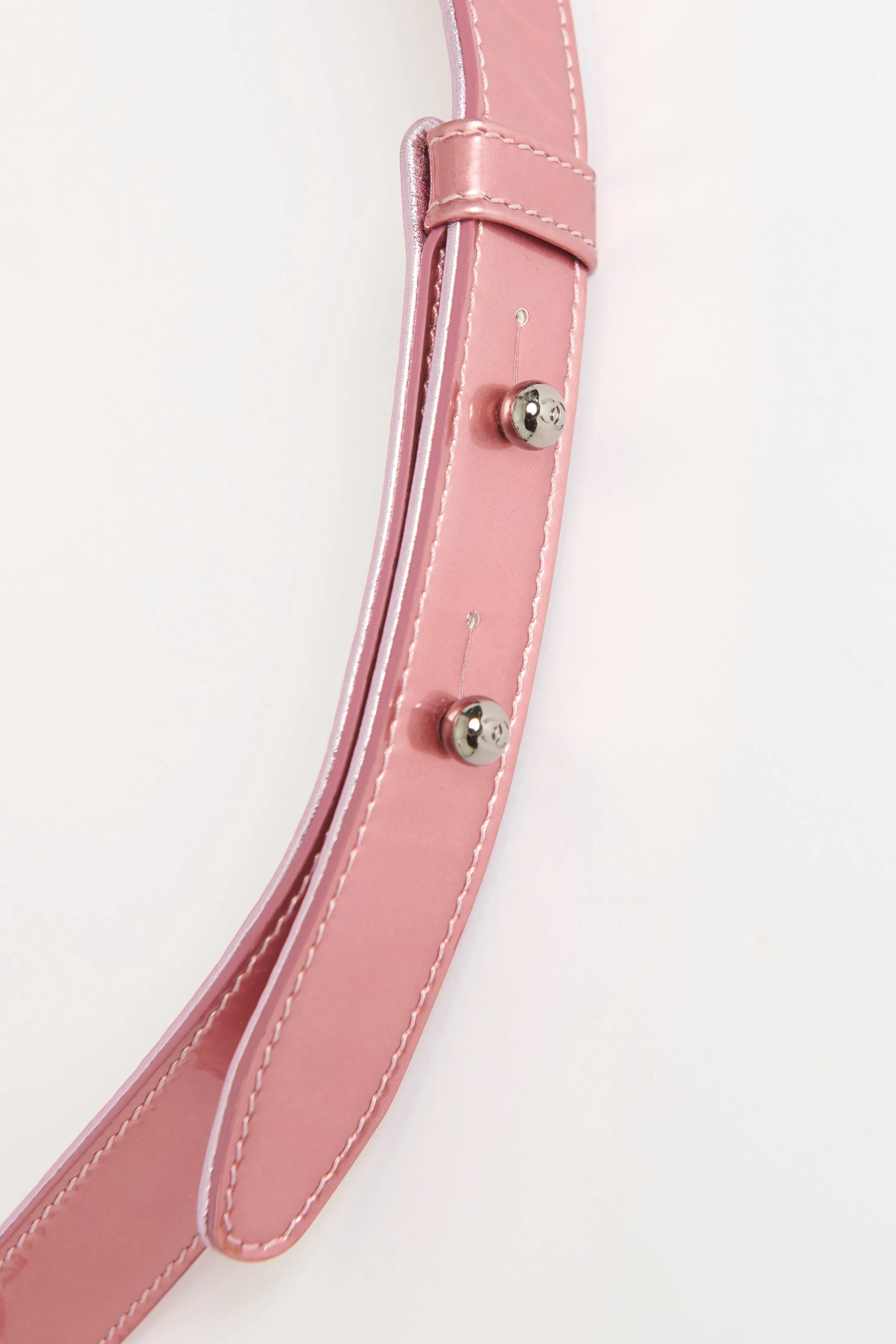 2014 Metallic Two-Tone Pink Leather Medium Boy Bag