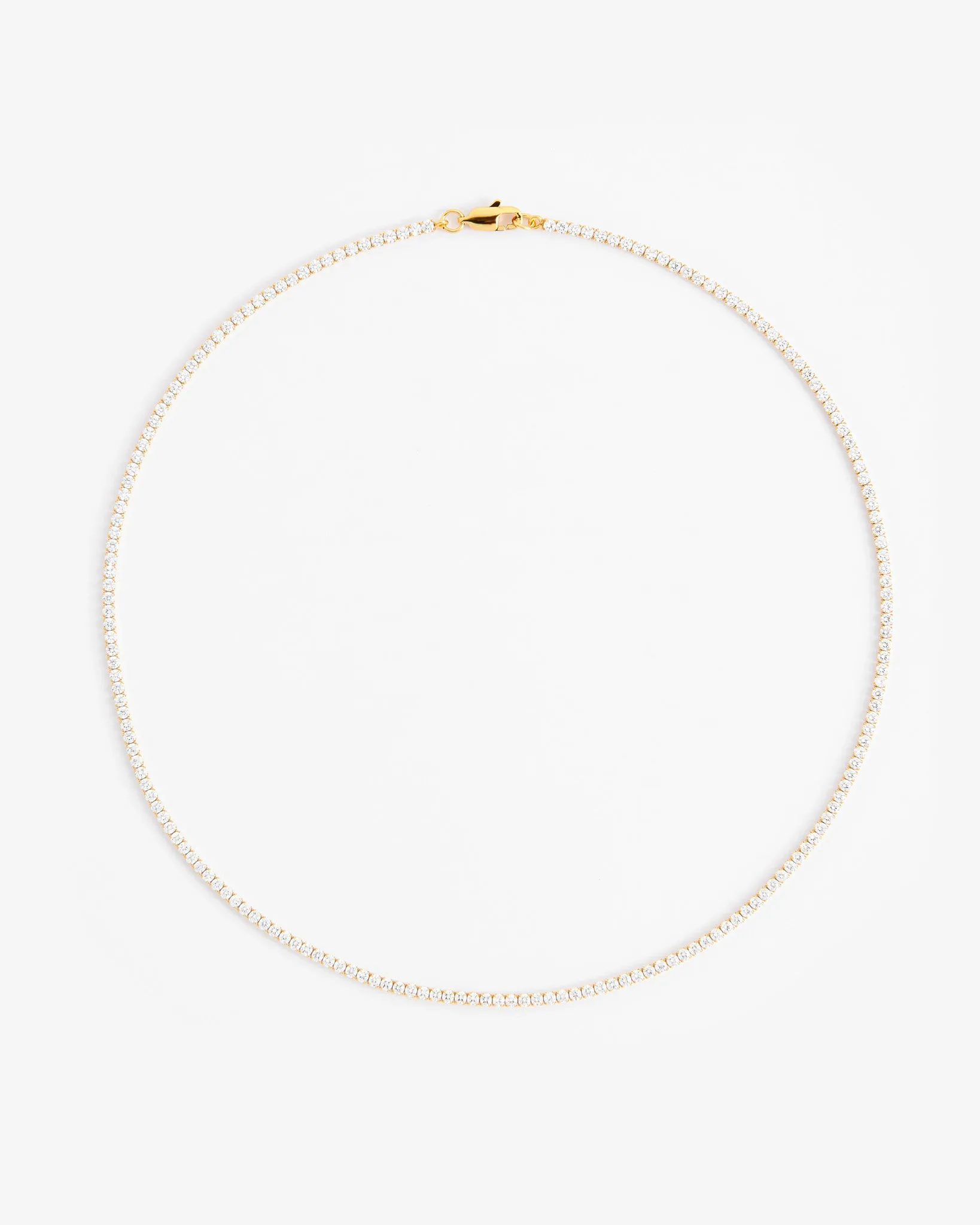 2.5mm Micro Tennis Chain - Gold