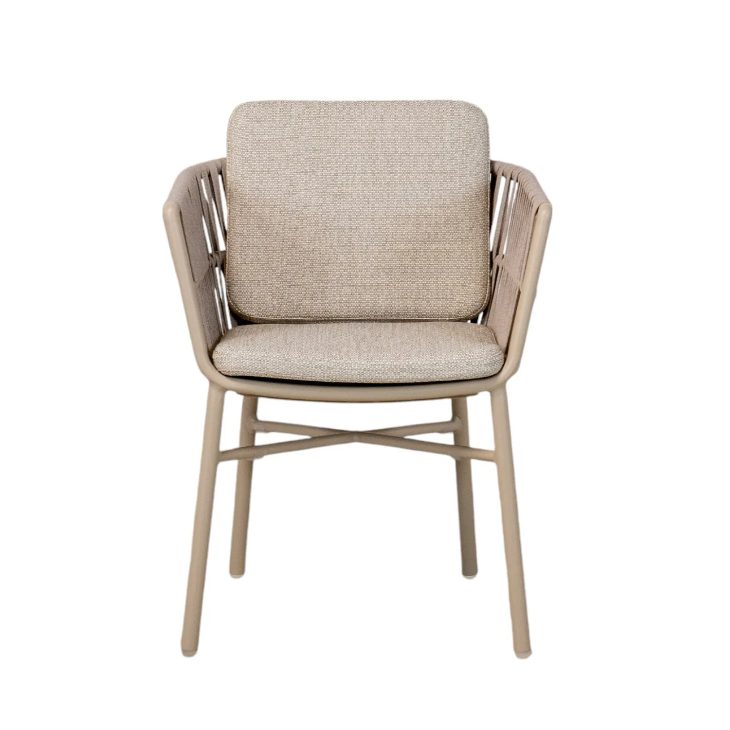 Alta Taupe Dining Arm Chair