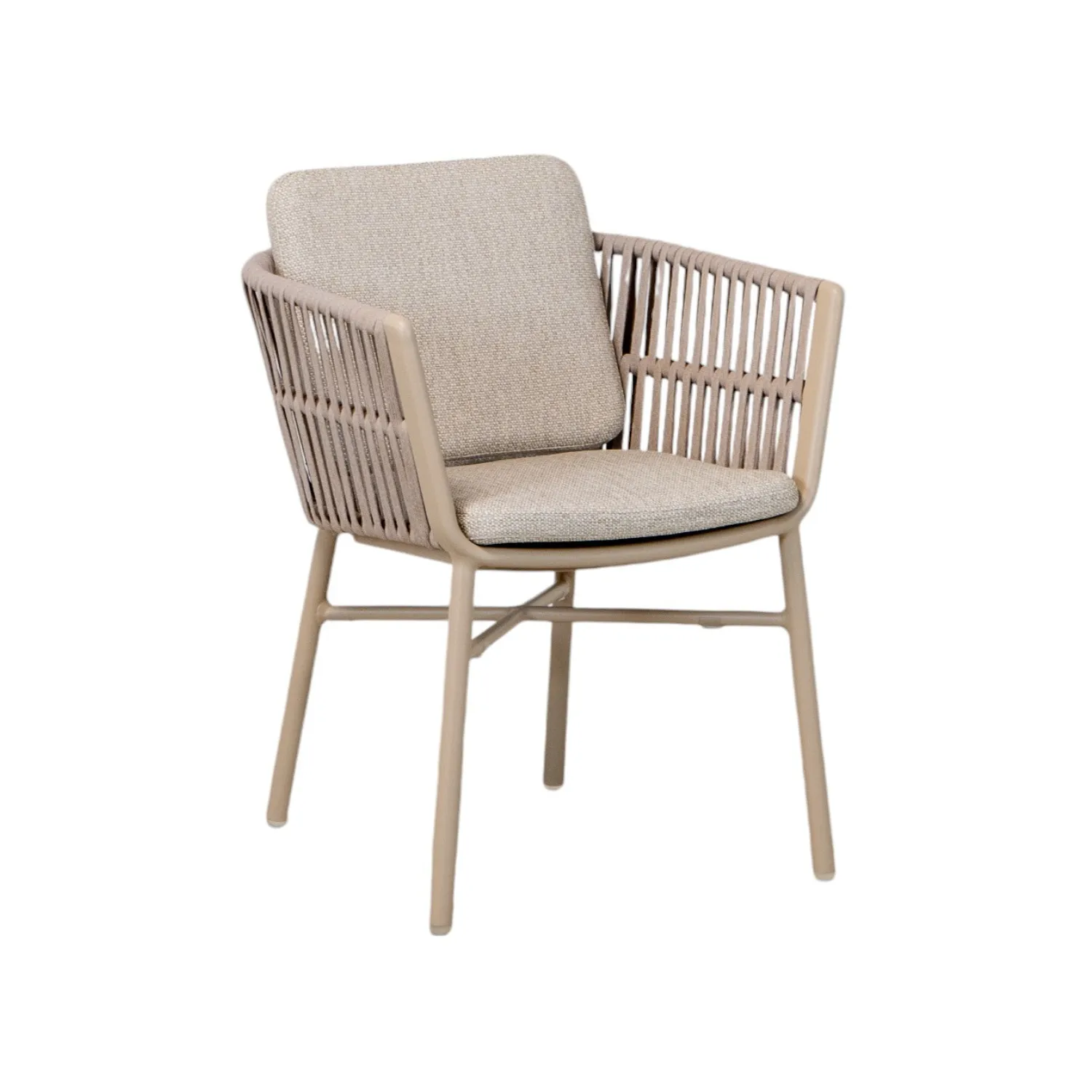 Alta Taupe Dining Arm Chair