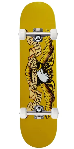 Anti-Hero Classic Eagle Mini Skateboard Complete - Yellow - 7.30"