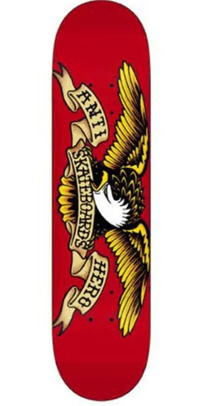 Anti-Hero Classic Eagle Mini Skateboard Deck 7.21 - Red