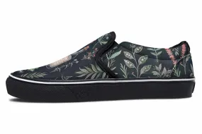 Apothecary Haven Slipons - Comfortable Vegan Canvas Shoes with Easy Elastic In-Step