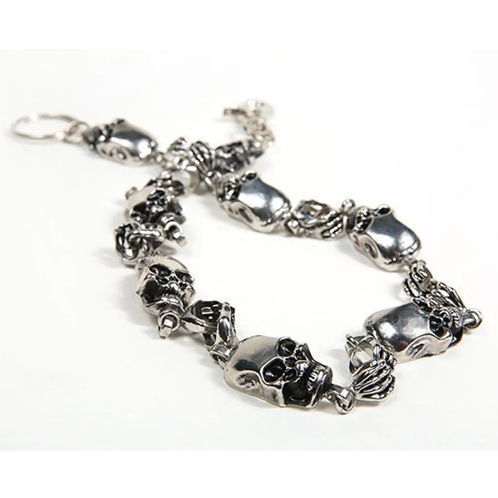 Biker Chain With Skulls