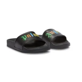 Black Logo Pool Sliders