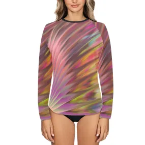 Color Blast Women's Long Sleeve Swim Shirt