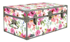 Designer Trunk - Floral Watercolor - 32x18x13.5"