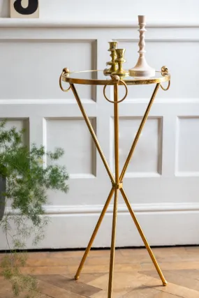 Elegant Gold & Glass Side Table