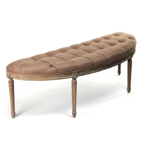 Farmhouse Demilune Copper Bench