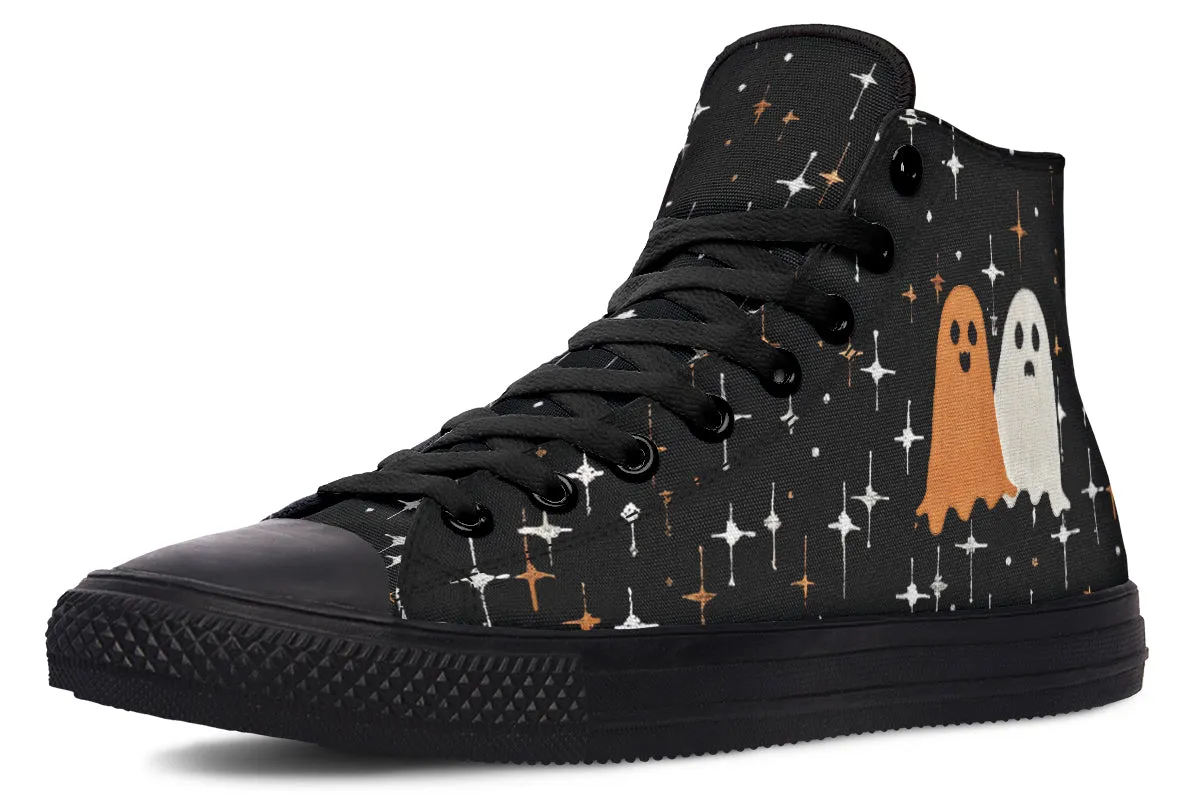 Ghost Besties High Tops - Classic Premium Canvas Shoes with Comfortable and Durable Soles