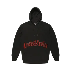 Gothic Embroidered Logo Hoodie