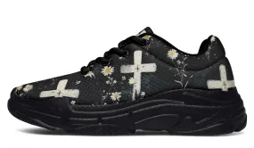 Graveyard Bloom Chunky Sneakers - Light Breathable and Comfortable Sports Shoes with Platform Soles