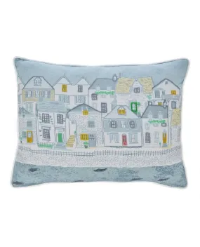 Harbour Houses Printed Cushion