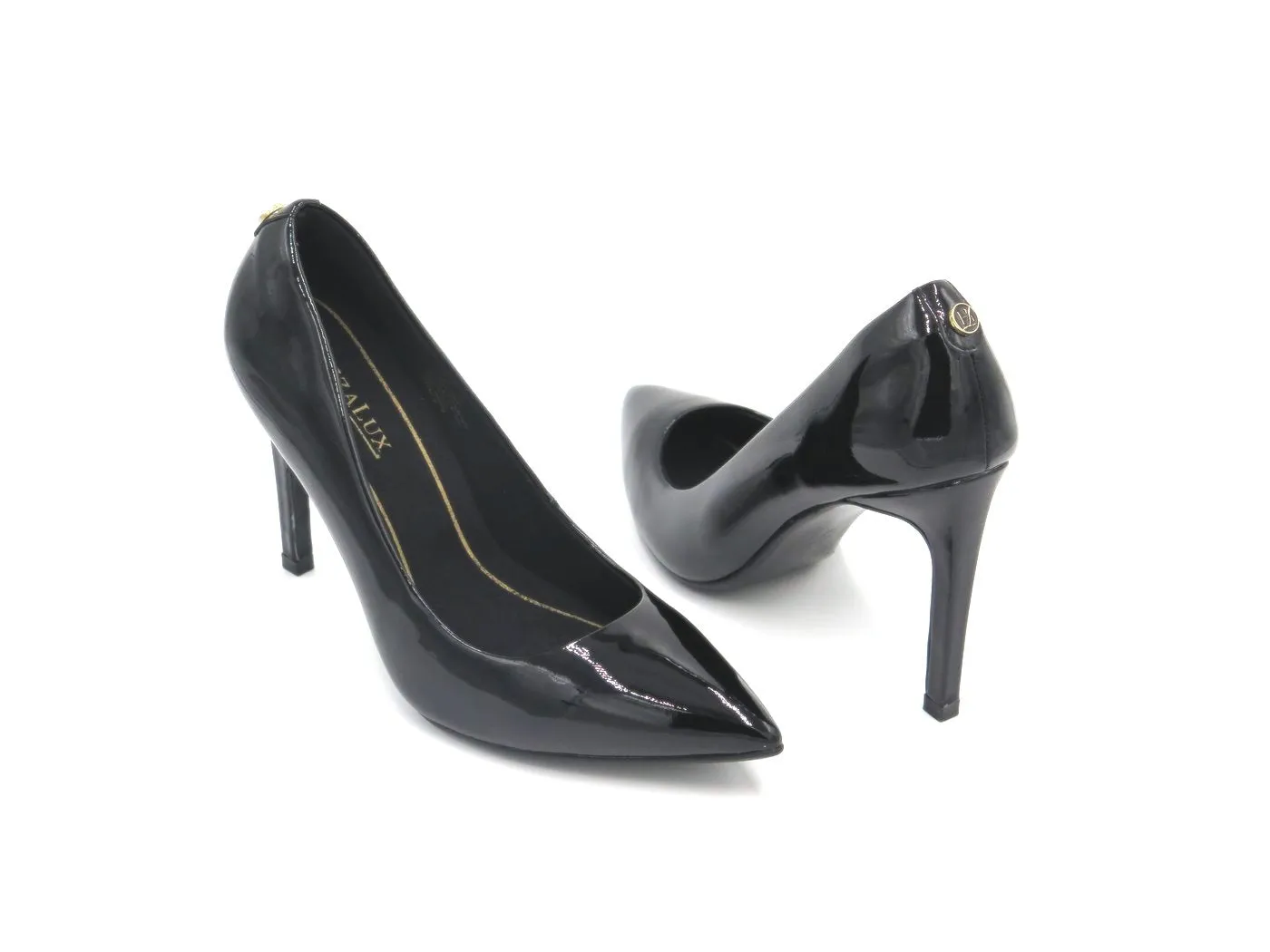 Heidi Pointed Toe Pump - Black Patent Leather