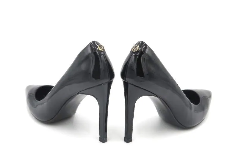 Heidi Pointed Toe Pump - Black Patent Leather