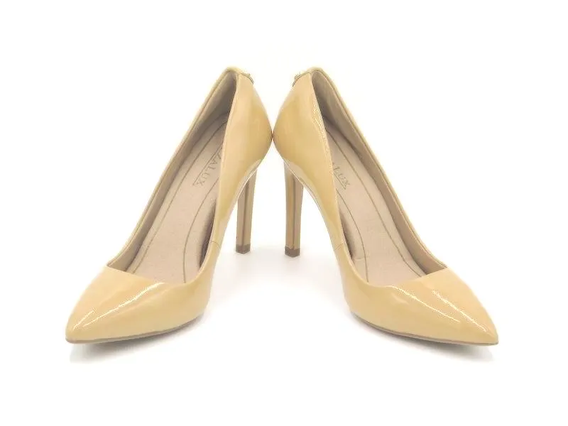 Heidi Pointed Toe Pump - Nude Patent Leather