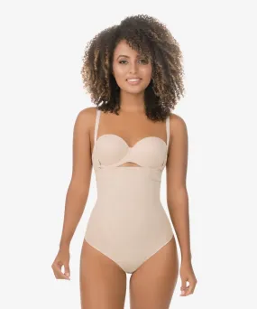 High-waist tummy control shaper in thong - Style 1596