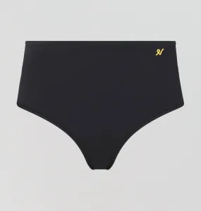 Invisible microfibre high waist brief [Black]