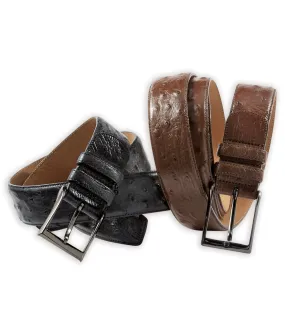 Mezlan Rollini Genuine Ostrich Belt