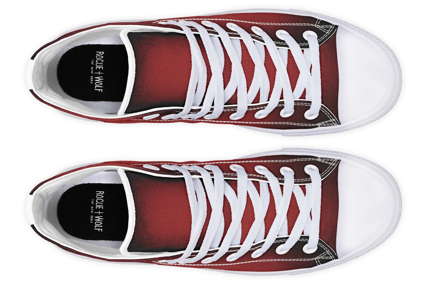 Mood: Blood High Tops - Classic Premium Canvas Shoes with Comfortable and Durable Soles