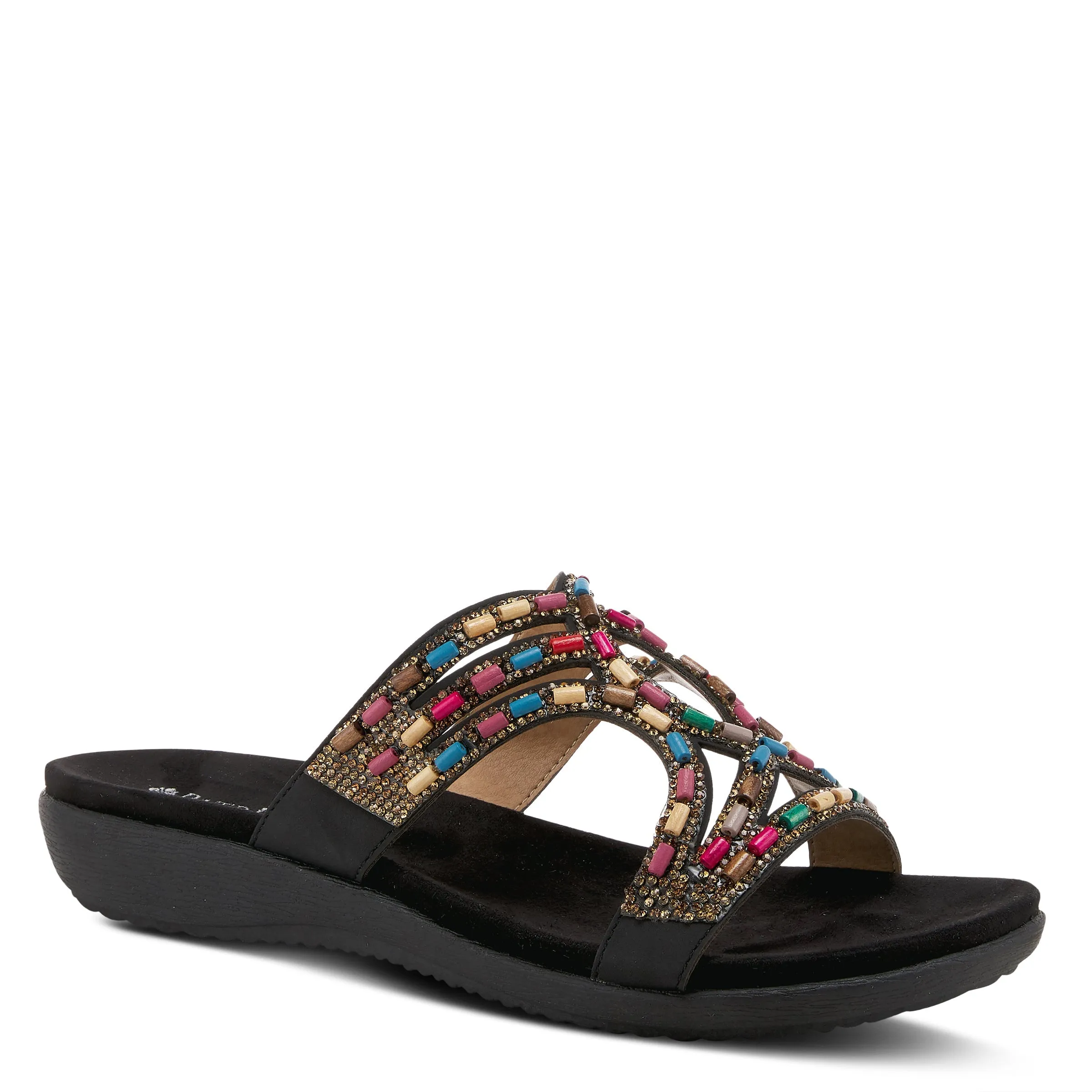 PATRIZIA TWIRLING SLIDE SANDALS