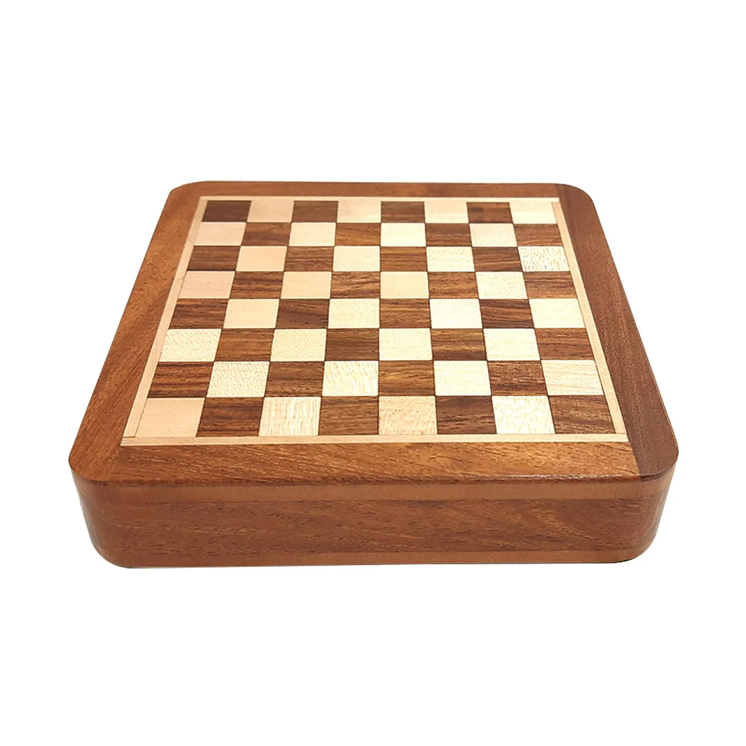 Sheesham Wood Magnetic Chess Set with Foam Tray