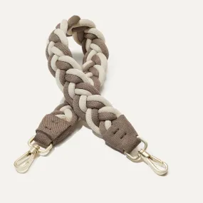 The Shoulder Strap - Cream and Cocoa Braid